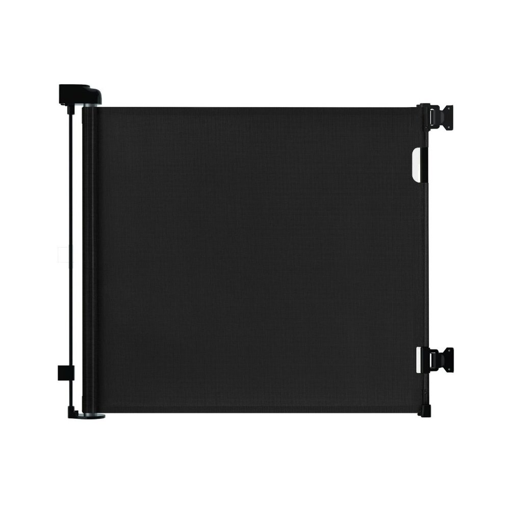 Retractable Baby Gate, Black 33x55 Inch